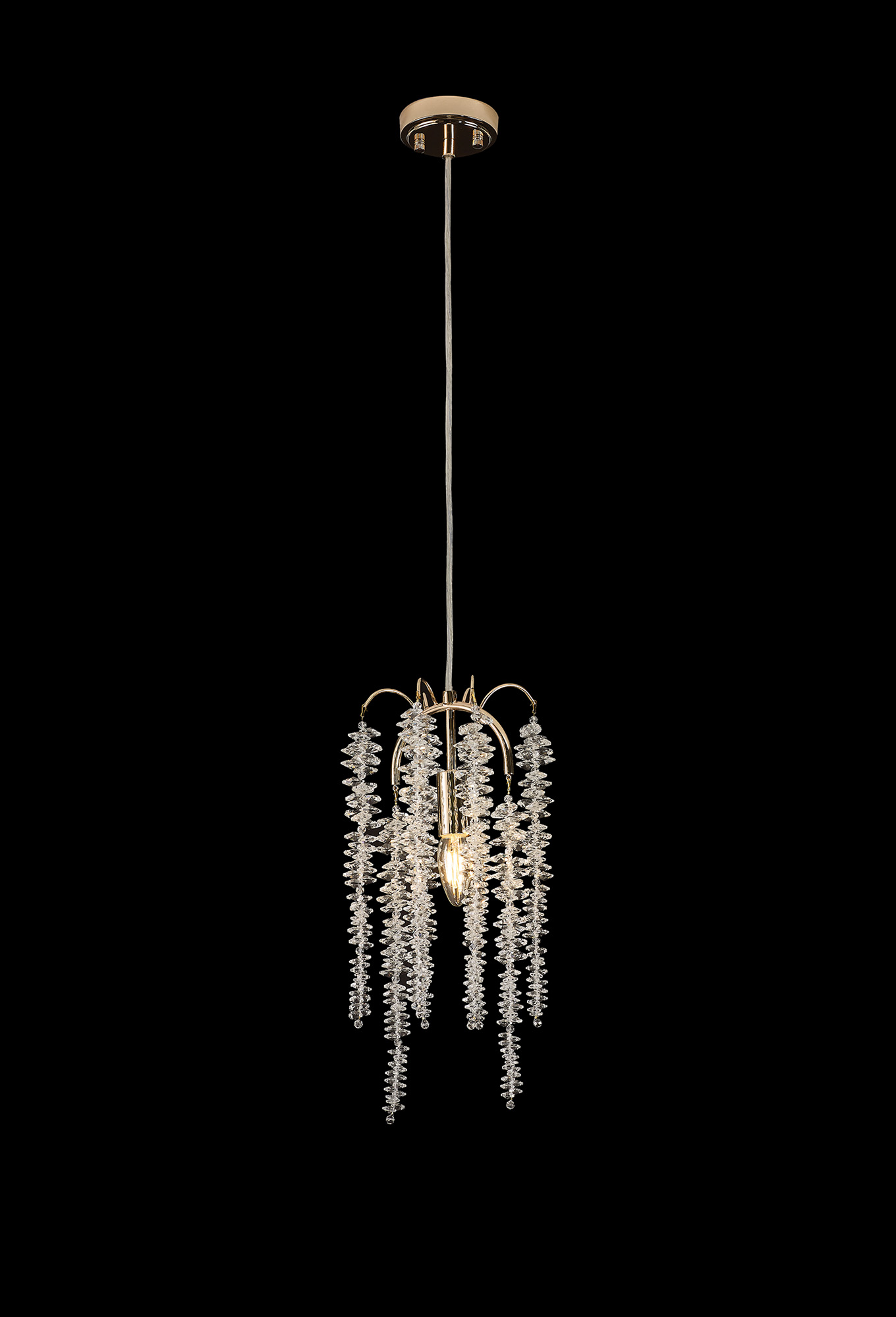 IL32902  Wisteria Pendant 1 Light French Gold